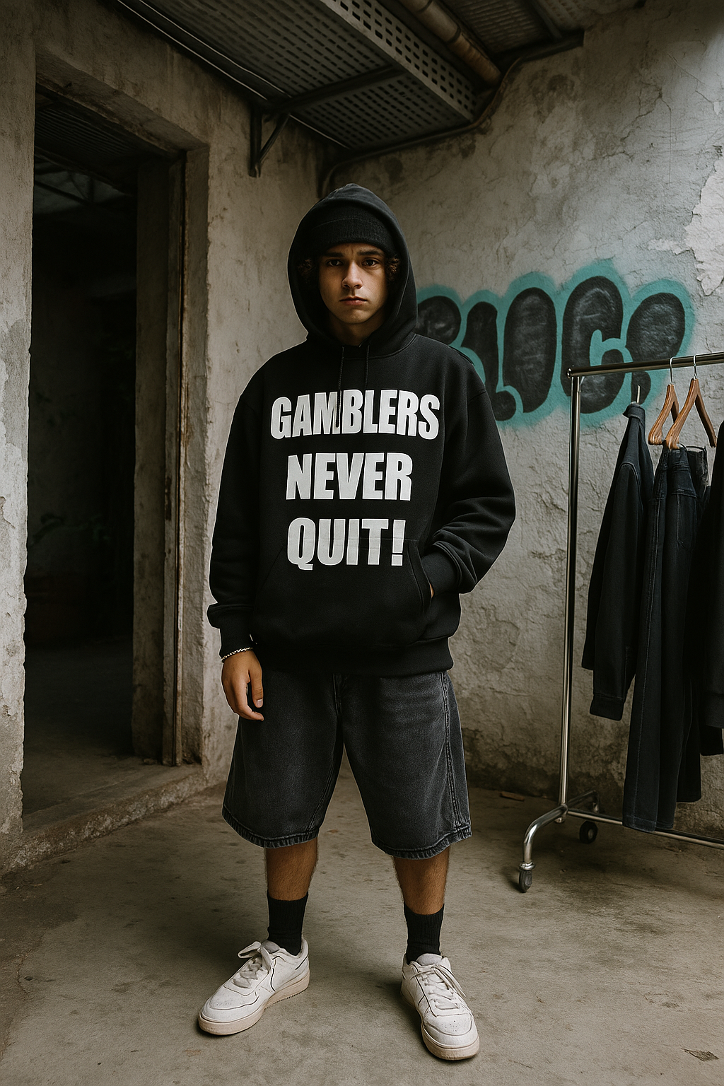 GAMBLERS NEVER QUIT HOODIE